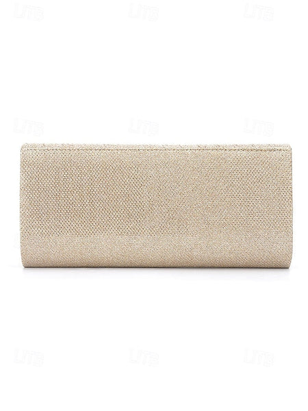 - Handbag Clutch Elegant Gold Glitter Party Women's Evening FashionChic