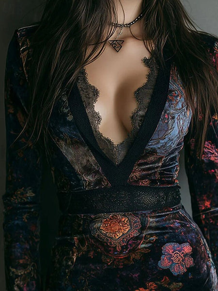 Women's Mini Dress Velvet Dress Sheath Dress Elegant Daily FashionChic