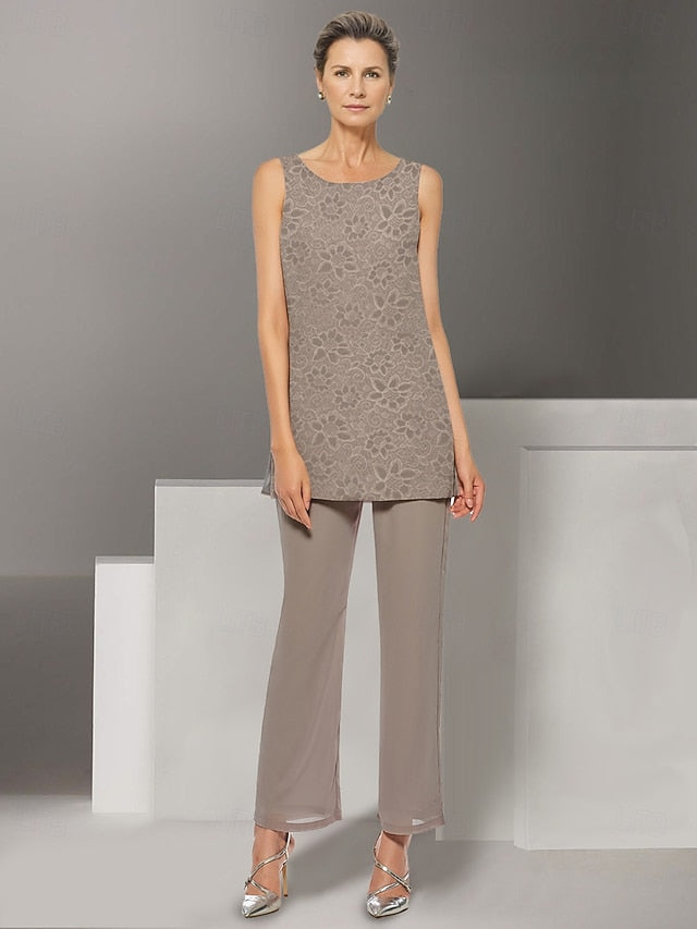 Mother of Bride Wedding Piece Beach Dress the 3 Pantsuit Elegant FashionChic