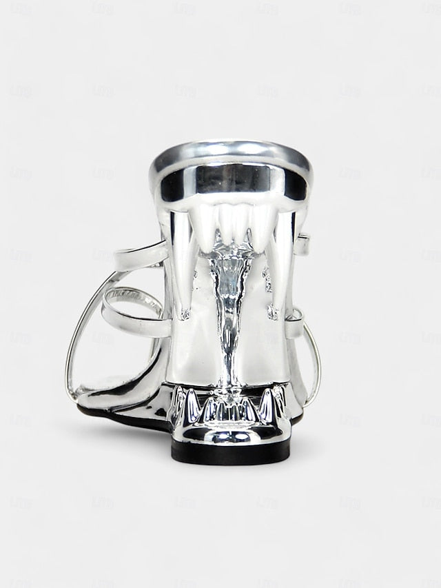 - Gold Sandals Unique Heel Design Flat with Metallic Sculpted FashionChic