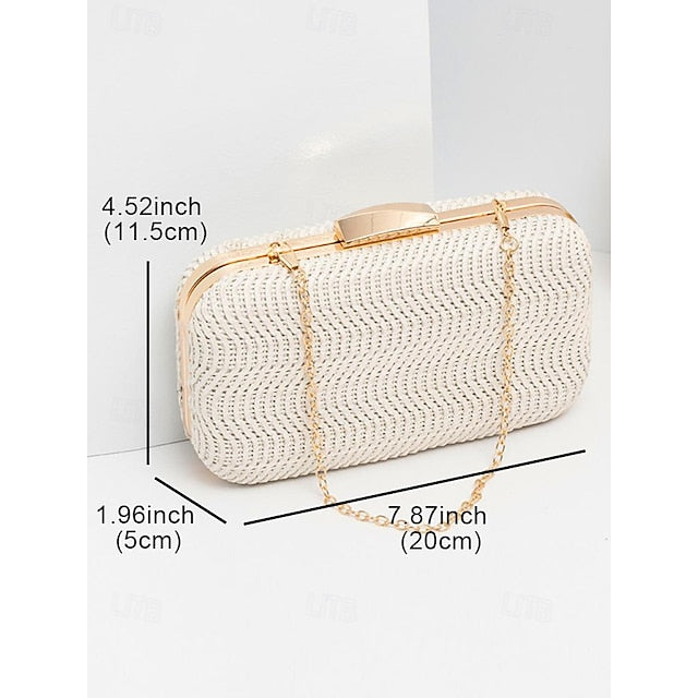 Evening Leather Wristlet Bag Clutch Women's PU Party FashionChic