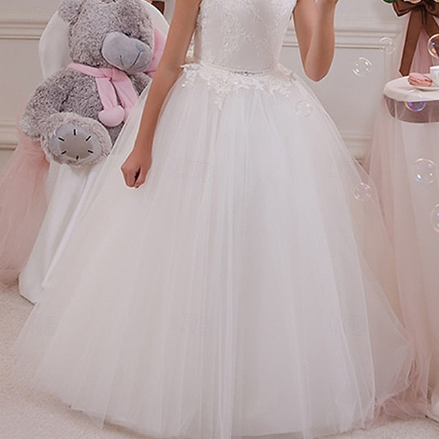 Girl Girls' Princess Kid's Dress Flower FashionChic