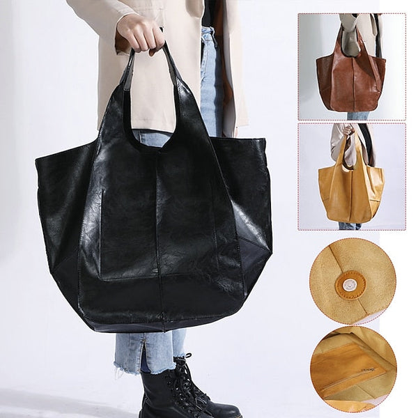 Women's Men's PU Party Leather Bag Shoulder Handbag FashionChic