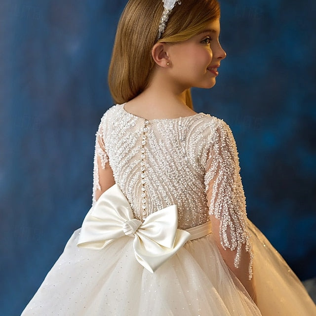 Communion Girls' Dress Flower Kids Girl First Party FashionChic