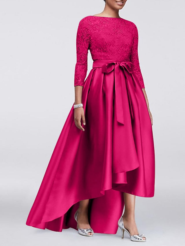 Mother Elegant Size the of Bride Plus Wedding Dress A-Line Guest FashionChic