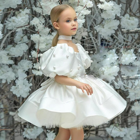 Girls' Kids Solid Dress Flower Color Girl FashionChic