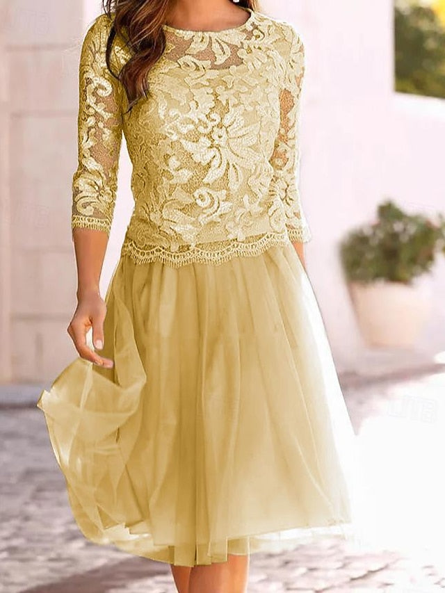 Bride Mother Beach of Wedding the Dress A-Line Guest FashionChic
