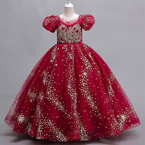 Princess Girls' Girl Kid's Flower Dress FashionChic