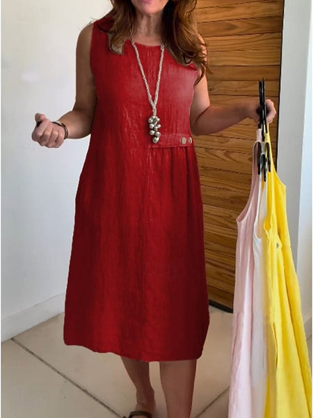 Women's Midi Dress Sundress Vacation Casual Boho Holiday