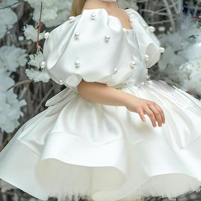 Girls' Kids Solid Dress Flower Color Girl FashionChic