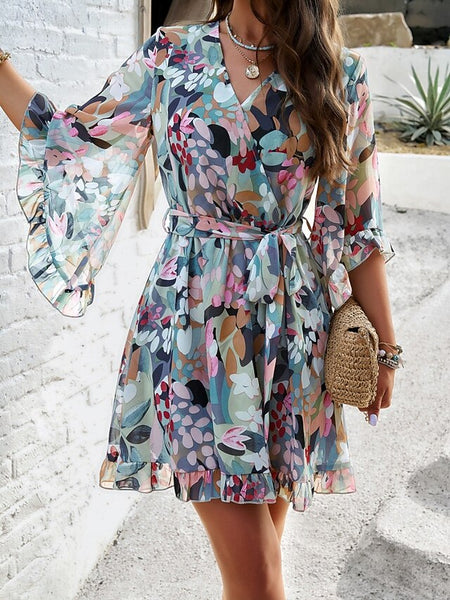 Women's Mini Dress Casual Dress Floral Dress Summer Dress