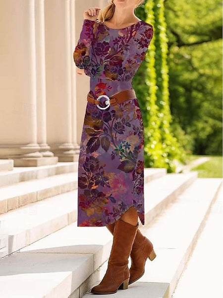 Women's Midi Dress Sheath Dress Shift Dress Casual Daily FashionChic