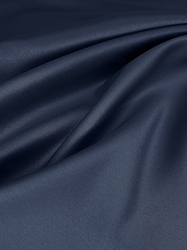 Evening the Mother Elegant A-Line Blue Bride of Gown Burgundy FashionChic