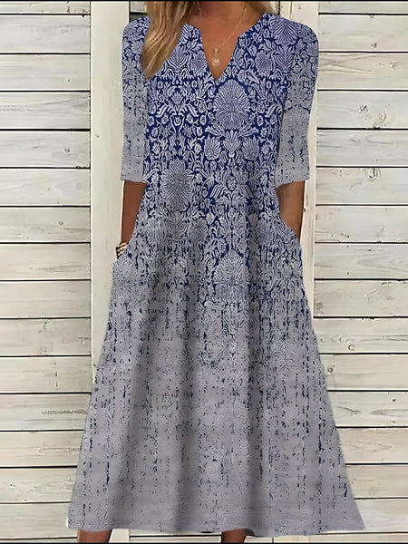 Women's Midi Dress Ethnic Dress Summer Dress Print Dress FashionChic