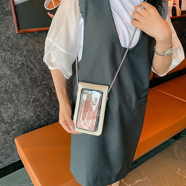 Leather Women's Phone Bag Daily PU Mobile Crossbody FashionChic