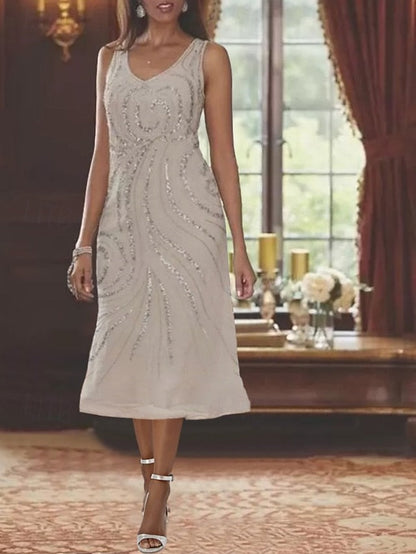 Formal Bride A-Line Piece Two Mother Wedding Beach Dress of the FashionChic