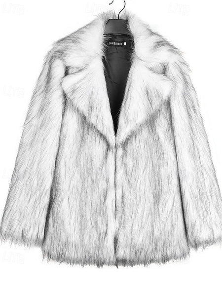 Furs Coat Fur Women's Faux Warm Comfortable FashionChic