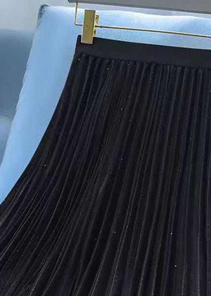 French Blue Starry Sky Wear On Both Sides Tulle Pleated Skirt Spring AJ1009 shopify