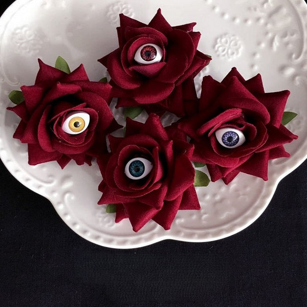 Accent Colors Rose Hairclip with 4 Eye FashionChic
