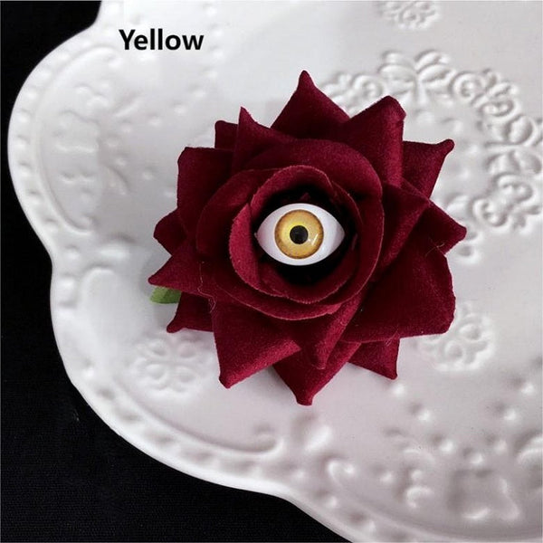 Accent Colors Rose Hairclip with 4 Eye FashionChic