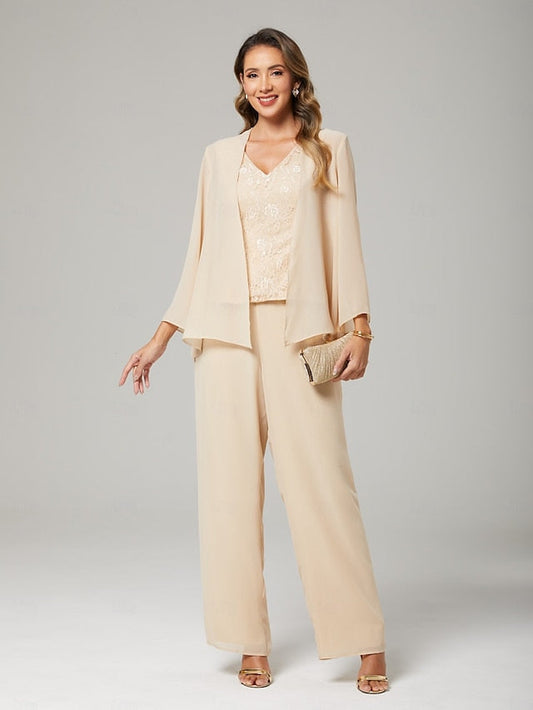 the 3 Wedding Guest Mother Dress Bride Piece Pantsuit of Formal FashionChic