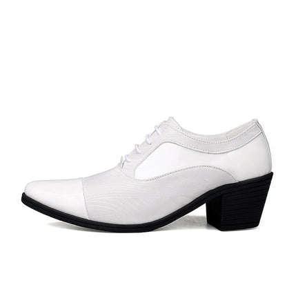 Shoes Stylish Patent Leather Men's Dress Formal – Lace-Up FashionChic