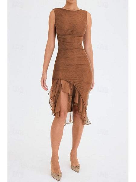 Women's Midi Dress Graduation Dress Cocktail Dress Wedding FashionChic