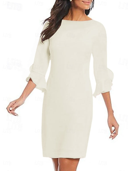 Sheath Cocktail Dresses Minimalist Dress Cocktail Party Knee