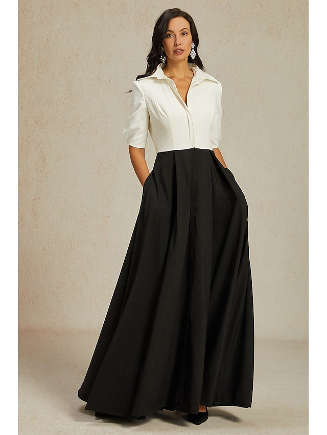 Dress of Collar Mother the Shirt Party A-Line Elegant Bride FashionChic