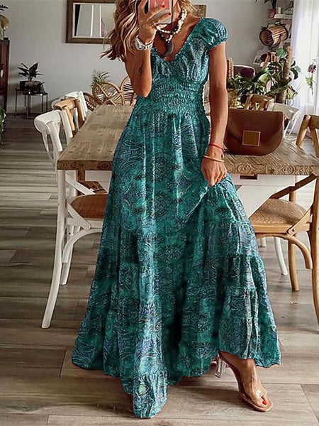 Women's Long Dress Maxi Dress Casual Dress Print Dress FashionChic