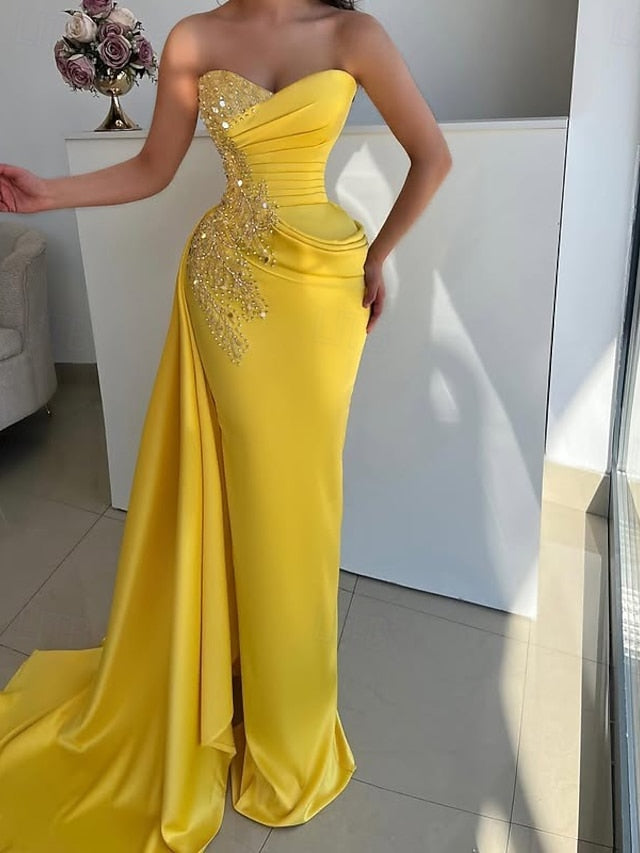 Gown Elegant Evening / Mermaid Wedding Formal Dress Trumpet FashionChic