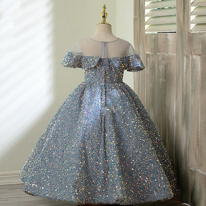 Girl Flower Gown Evening Party Girls' Dress FashionChic