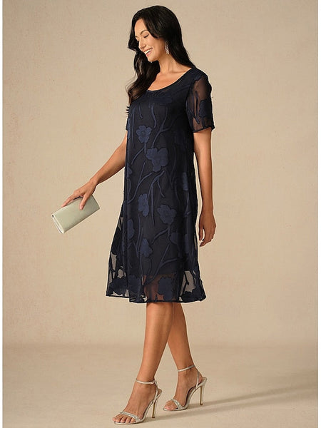 Women's Knee Length Dress Chiffon Dress Elegant Casual FashionChic