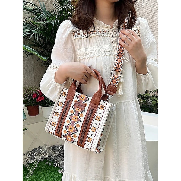 – Ethnic Bag Vintage-Inspired Women's Tote Print Boho FashionChic