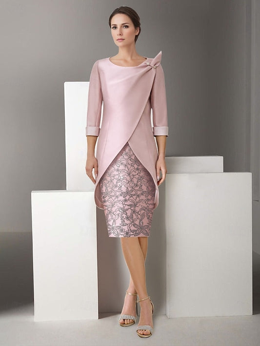 Sheath the of Piece Embroidered Mother Suit Two Dress Jacket FashionChic