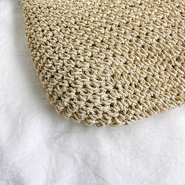 Summer Crossbody Woven Women's – Boho Natural Bag Straw FashionChic
