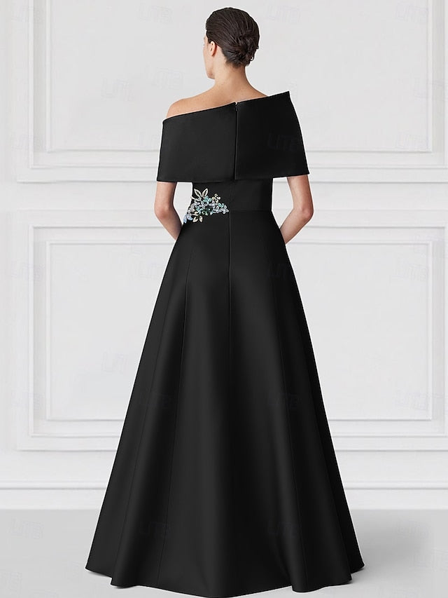 A-Line Elegant Wedding Evening Length Gown Floor Dress Formal FashionChic