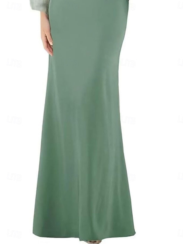 Mother of Mermaid Shoulder Elegant Dress Off the / Trumpet Bride FashionChic