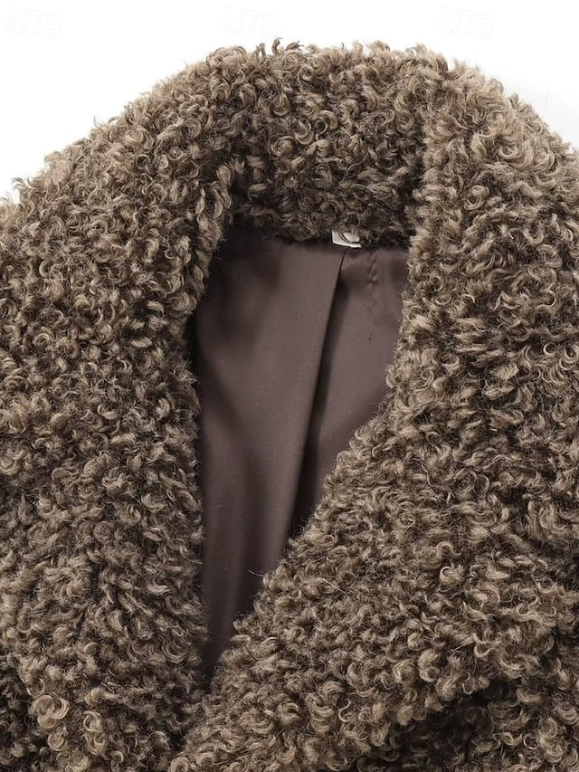 Faux Warm Teddy Comfortable Women's Coat Fur Furs FashionChic