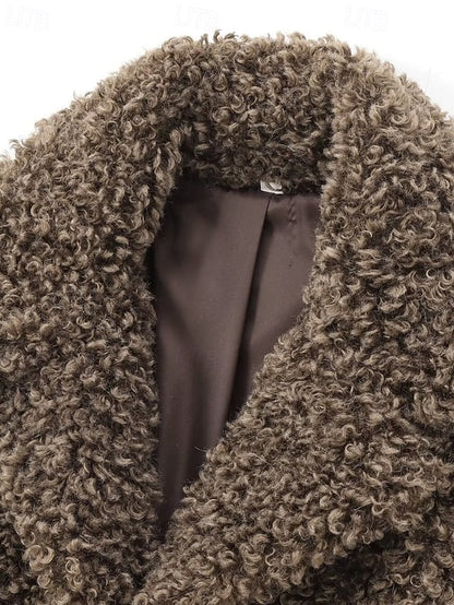 Faux Warm Teddy Comfortable Women's Coat Fur Furs FashionChic