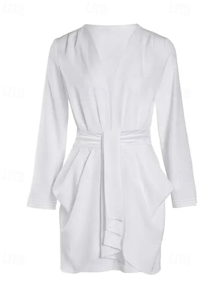 Women's Mini Dress White Dress Party Dress Cocktail Dress FashionChic