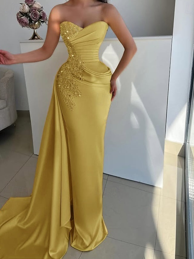 Gown Elegant Evening / Mermaid Wedding Formal Dress Trumpet FashionChic