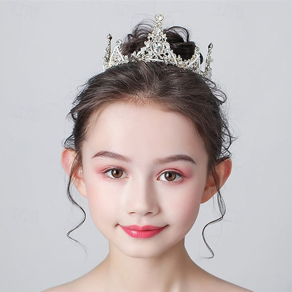 Long Kids Flower Girls' Color Solid Party Dress Girl FashionChic