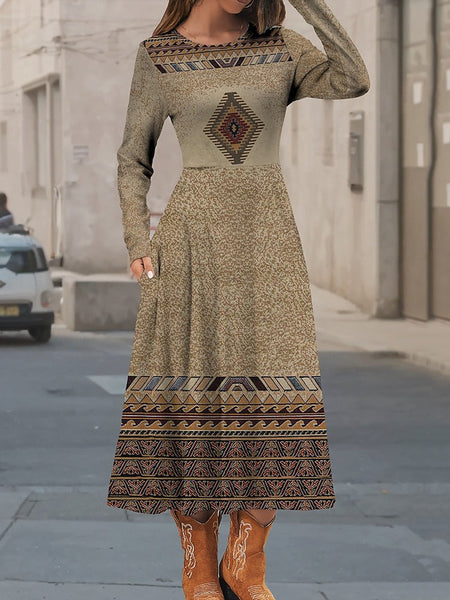 Women's Midi Dress Casual Dress Winter Dress Ethnic Dress