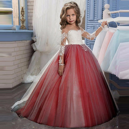 Dress Girls' Flower Princess First Girl Communion FashionChic