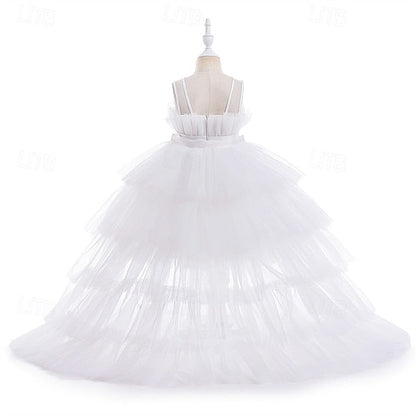 Solid Party Performance Sleeveless Dress Girls' Kids Color FashionChic