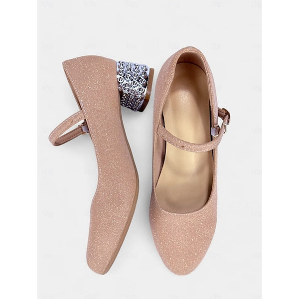 Women's and Glitter with Girls' Mary Dance Jane Shoes FashionChic