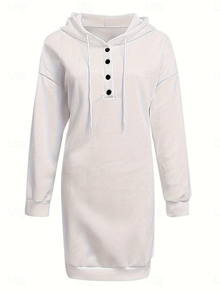 Women's Hoodie Dress Mini Dress Shift Dress Casual Daily FashionChic