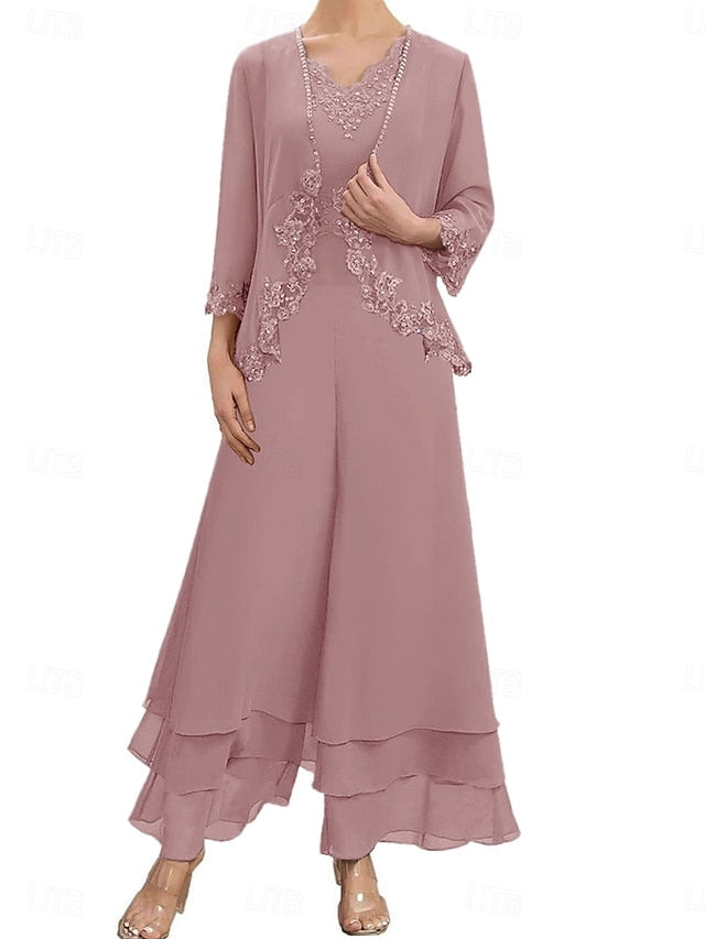 Mother Sets Elegant Bride Dress of the Guest Wedding FashionChic
