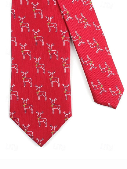 Santa Necktie with Christmas Men's FashionChic